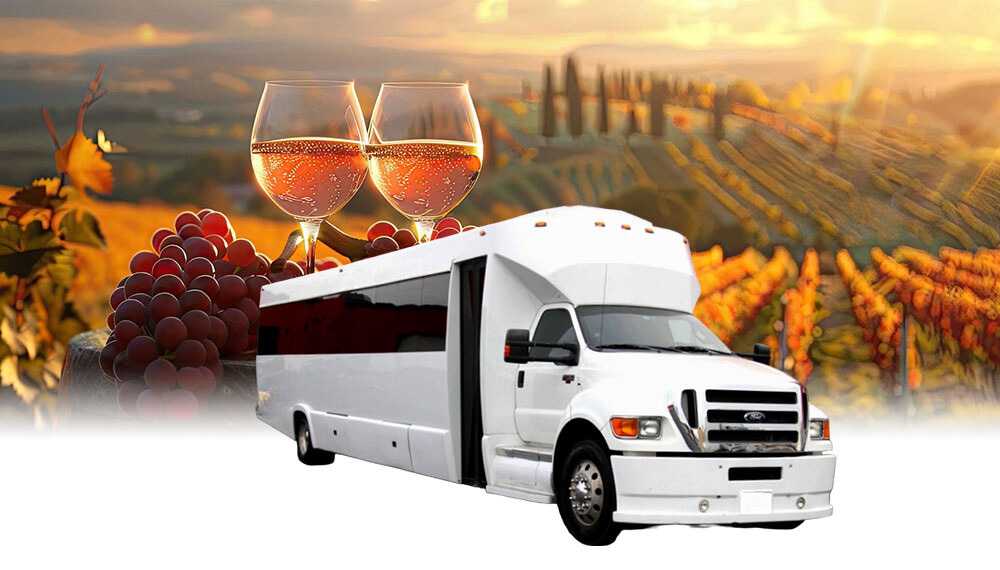 Wine Tour Party Bus Rental in Hayward