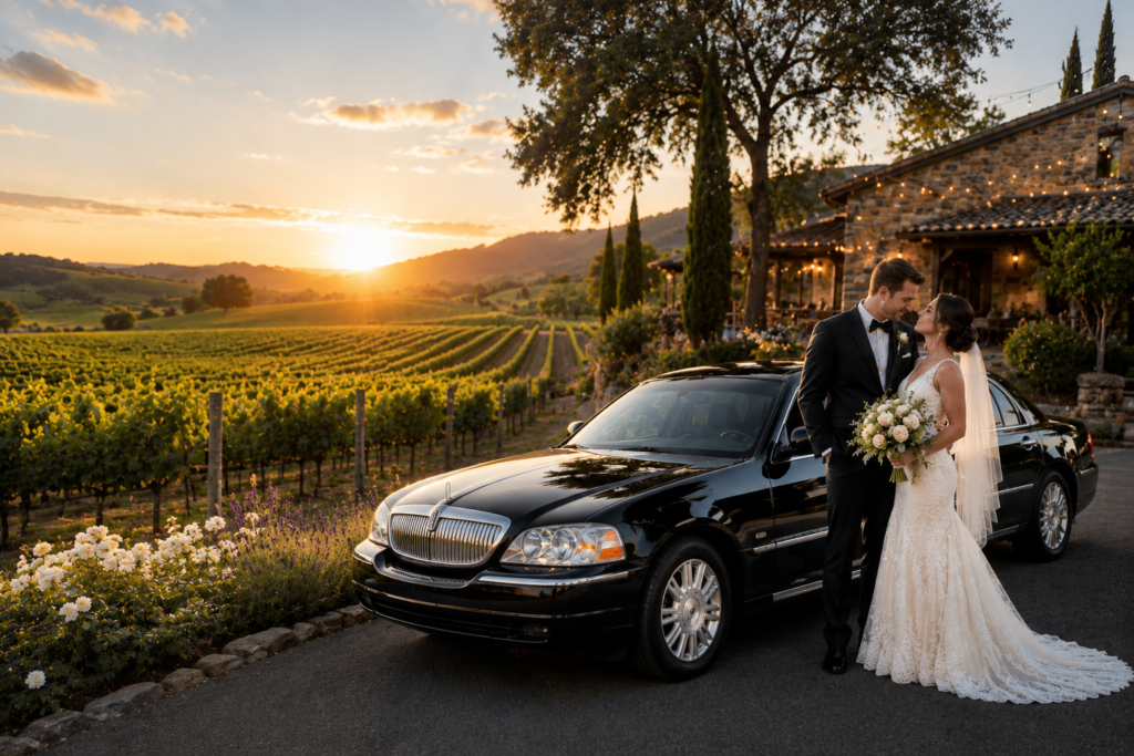 Bay Area Wedding limo