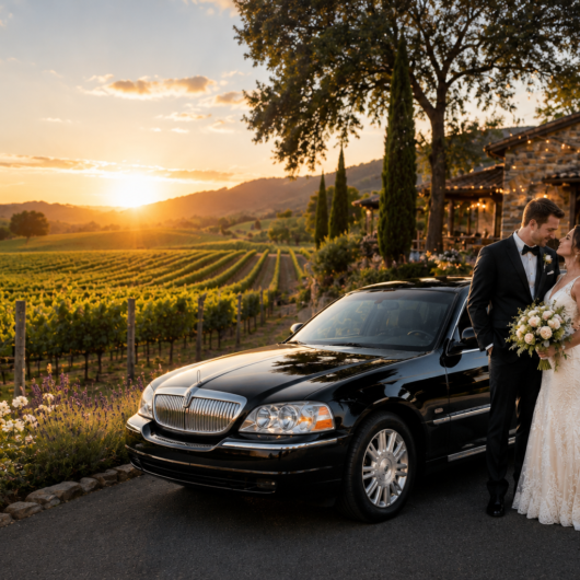Bay Area Wedding limo